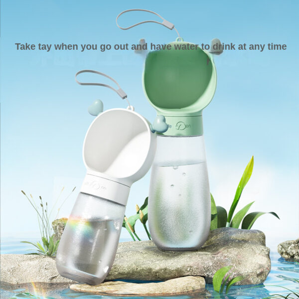 2-in-1 Portable Dog Water Bottle with Food Container