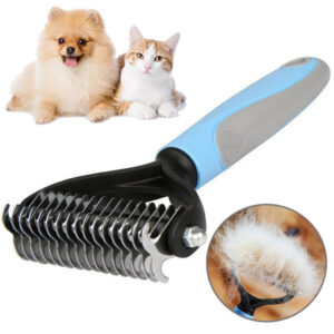 Double-Sided Grooming Brush for Dogs and Cats