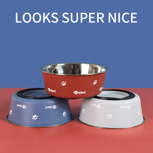 Stainless Steel Pet Feeding Bowl for Food and Water