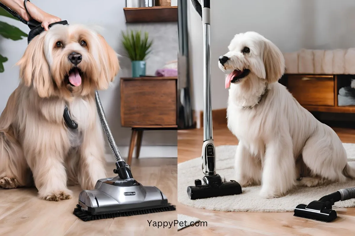 Dog Grooming with a Vacuum